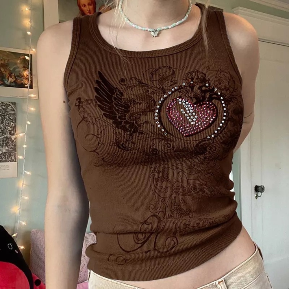 Rhinestoned Fairy-core y2k Crop-top
I have in sizes Small and Medium
